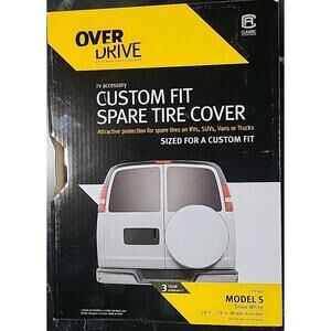 Classic Accessories 75140 Model 5 White Spare Tire Wheel Cover Fits 28" - 29"